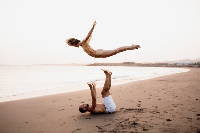 Acroyoga Tenerife Partner Yoga class - English instruction and games that speed up learning