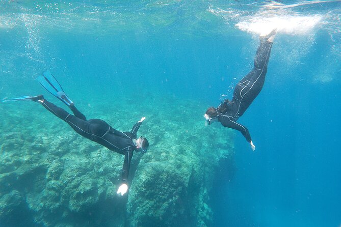 Boat Excursion to visit underwater lava tongues - Your host and safety vibe with Apnea Academy West Europe