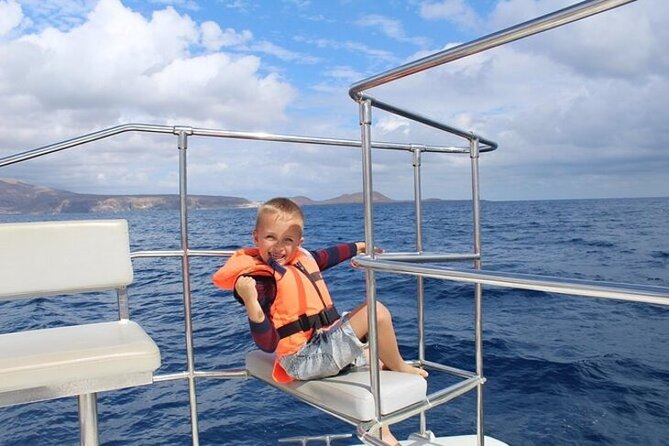 CATAMARAN OCEAN CRUISE TOUR, Food & Drinks included! - Stop 1 toward La Gomera: pilot whales, dolphin chances, and crew-led scanning