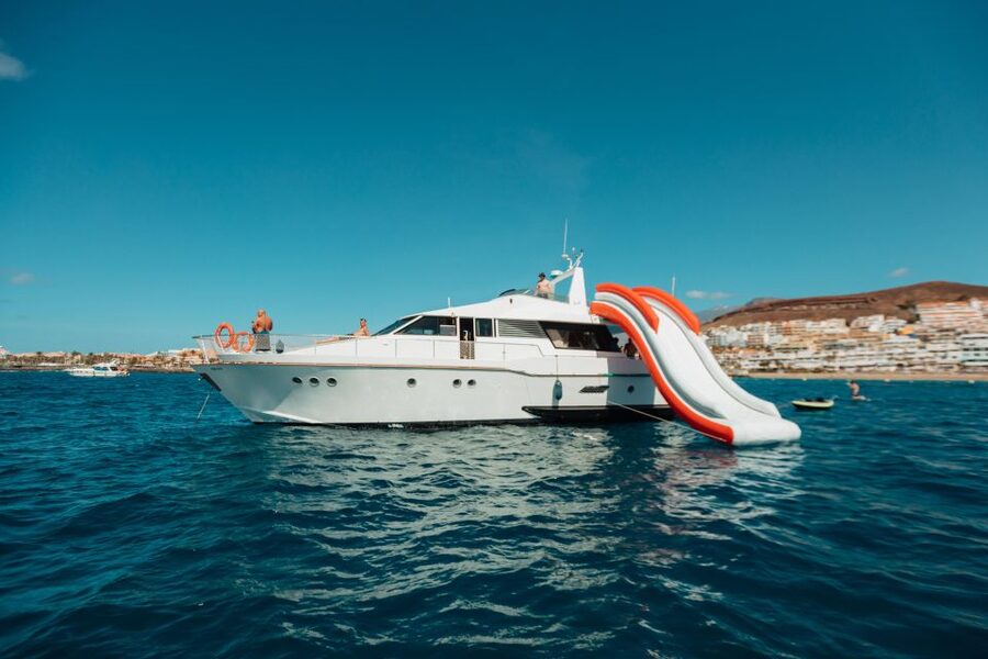 Costa Adeje: Private Yacht Trip with Watersports and Slides - The 3.5-hour plan: cruise time plus two swim-friendly areas