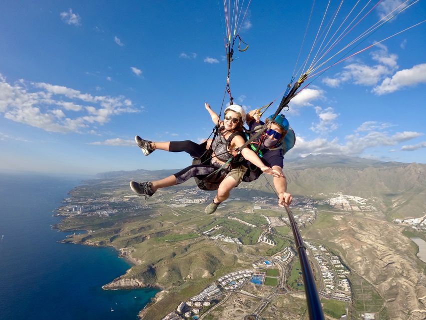 Costa Adeje: Tandem Paragliding Flight with Pickup - What You’ll See Above South Tenerife, Mountains to Coast