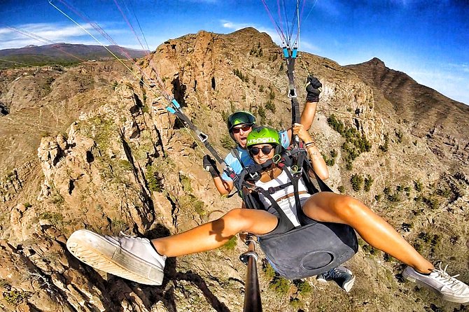 GOLD paragliding flight including videos/photos, t-shirt and a bottle of Cava - Tenerife From Above, The Part That Sticks With You