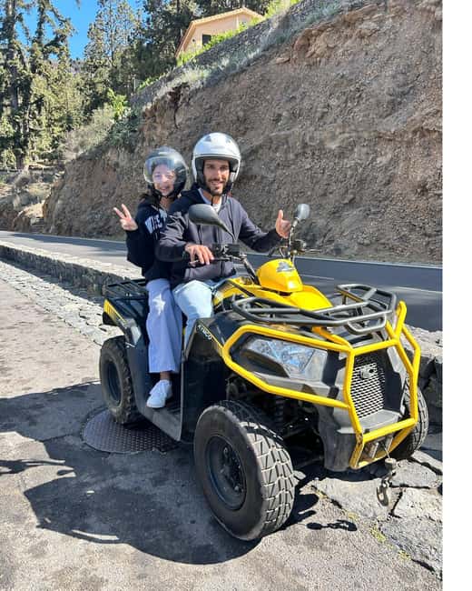 guided quad tour of Tenerife's Teide volcano - Valle San Lorenzo start: setting yourself up for a smooth ride