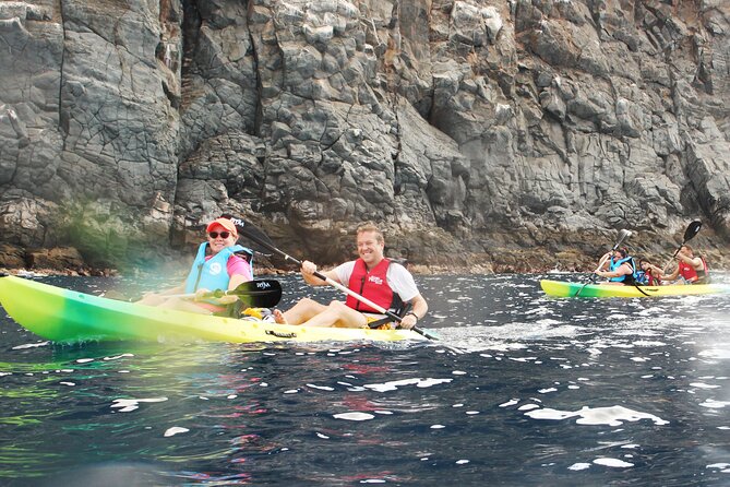 Kayak Route along the Volcanic Coast in Tenerife South with Snorkeling - Kayaking off Los Cristianos, caves and wildlife in the same plan