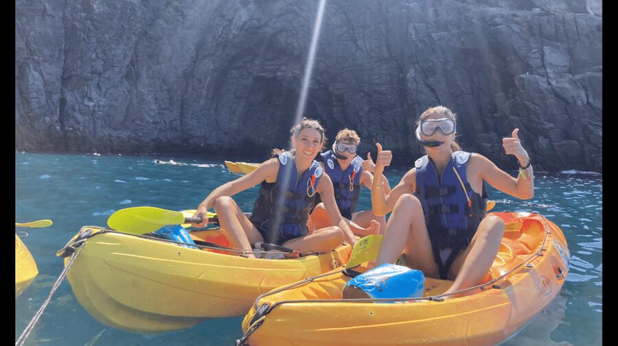 Los Cristianos: Kayak & Snorkel Tour with turtles and photos included - Palm Mar Cave snorkeling: turtles, crystal water, and a calm setup