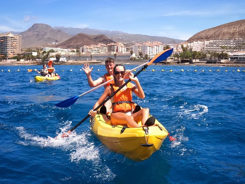 Los Cristianos: Kayaking and Snorkeling with Marine Wildlife - First steps at Rays Bay, instructions without drama