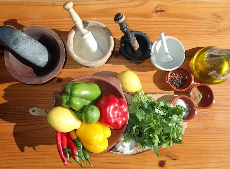Mojo Workshop Cooking Class in Ancient Canarian Village - Mortar and pestle: the small technique that changes the whole result