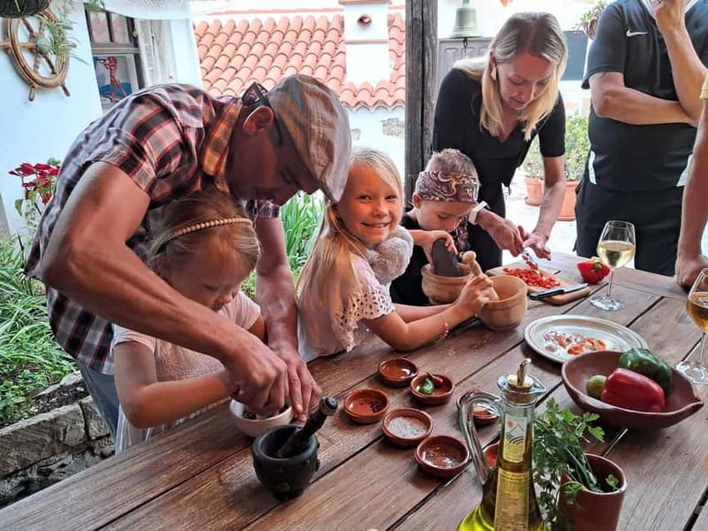 Mojo Workshop Cooking Class in Ancient Canarian Village - What you actually make: red and green mojo the Canarian way