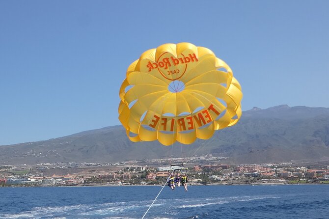 Parasailing flights on the coast of Adeje in Tenerife - What You Actually Pay For at About $64.88