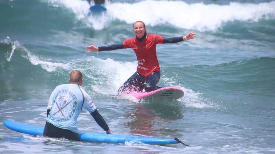 Playa de Las Americas: Surfing Group Lesson with equipment - After the surf: Equipment return, shower, locker, and session photos