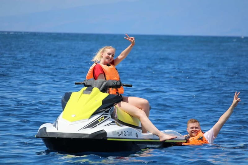 Puerto Colón: Tenerife Coast Jet Ski Tour with Photos - Second jetski stretch in Costa Adeje, the payoff for staying focused