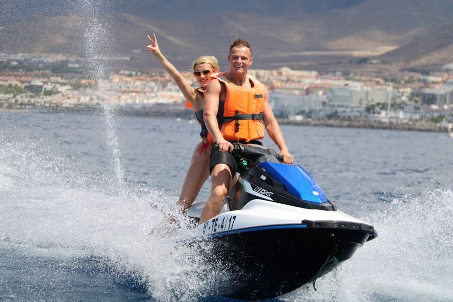 Puerto Colón: Tenerife Coast Jet Ski Tour with Photos - What kind of jet ski you get, and the weight limit that matters