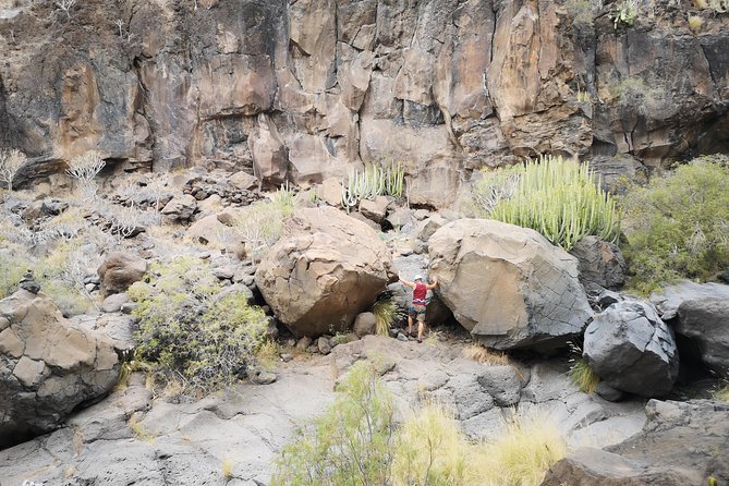 Rock climbing in natural space. - Volcanic Cliffs in Barranco del Rey: The Setting and the Hook