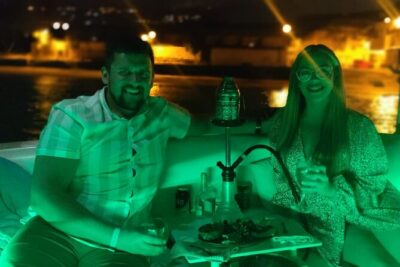 Romantic night ocean boat trip for 2