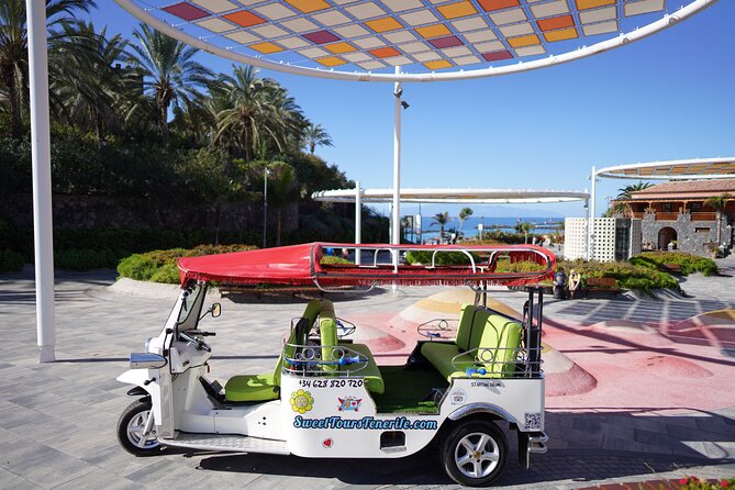 Secret Volcano Tour by Tuk Tuk in Costa Adeje - From Hotel Best Jacaranda to Puerto Colón Marina, history by the water