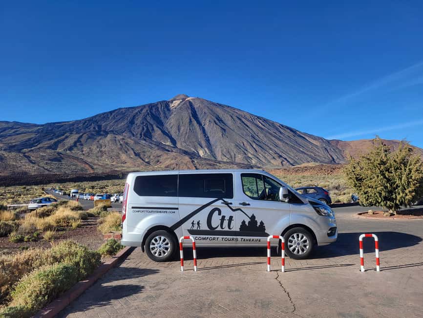 Teide National Park and Vilaflor ; local wine tasting - Boca Cangrejo lava flow, plus La Gomera views