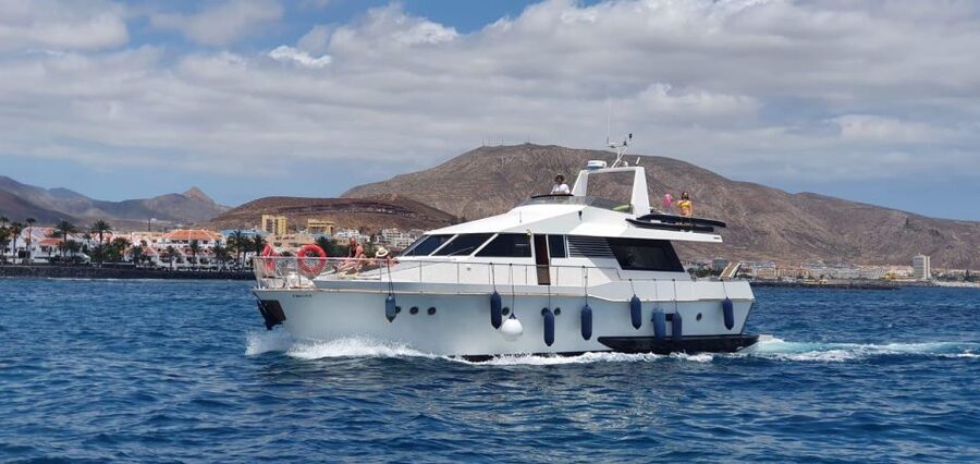Tenerife: Fun Yacht Trip with Water Activities and Toys - Cruise out toward Cueva de Palm Mar, with coastal views and a photo pause