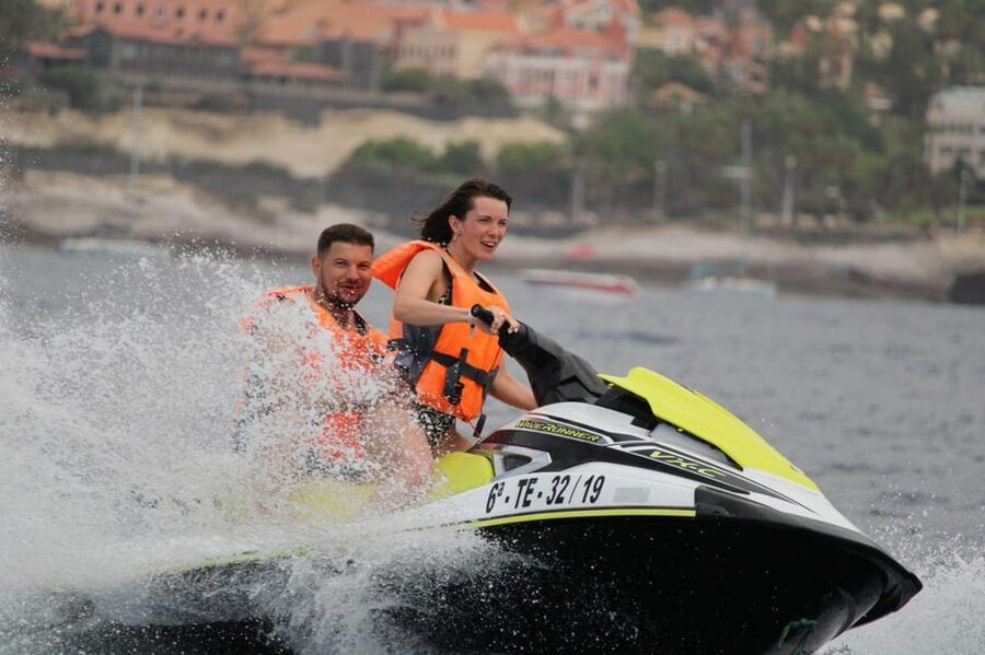 Tenerife: Jet Ski Guided Tour Discovery the Coastline - Setting Off From Jet Ski Island at Dock 9