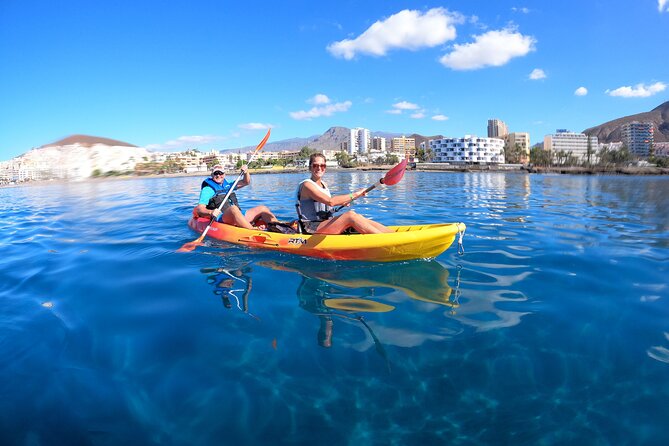 Tenerife: Kayak and snorkel with marine life safari - Los Cristianos start: meet up, change fast, and get fueled