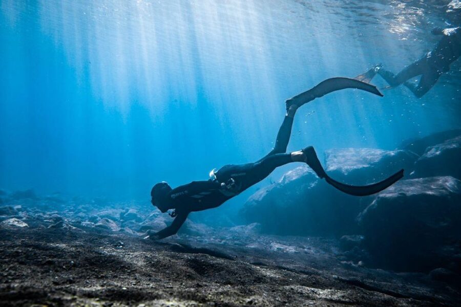 Tenerife : Snorkeling underwater with freediving Instructor - The Breathwork That Makes Snorkeling Feel Easier