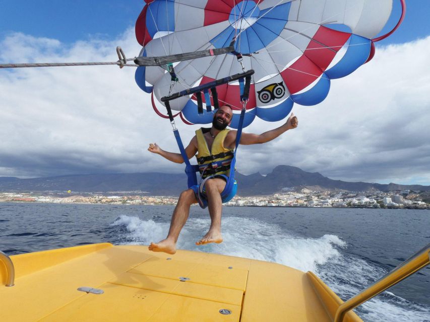 Tenerife South: Parascending Experience with Boat Ride - The boat ride and safety briefing: how they set you up