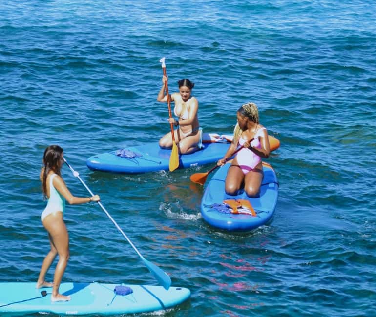TENERIFE SUR: Paddleboarding tour and SNORKEL - The real SUP training: how the 2.5 hours are paced